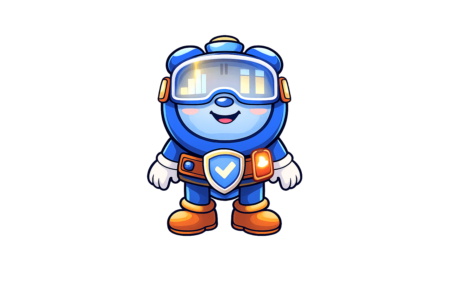 ClarityClock Premium character wearing goggles